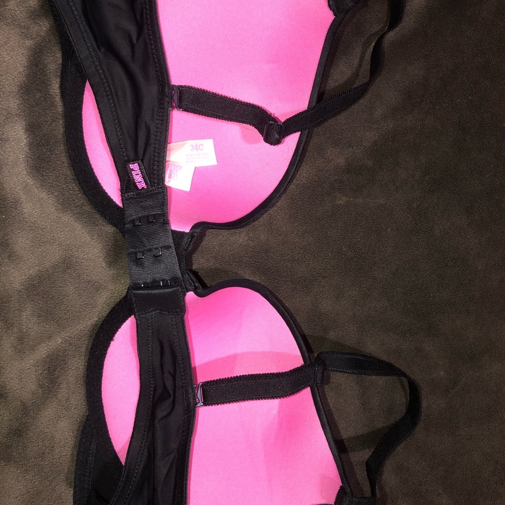 Pink Victoria’s Secret everywhere push-up bra